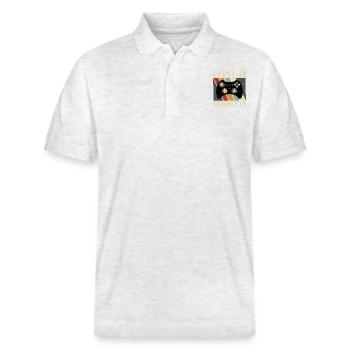 18 Geburtstag Junge Mädchen Deko TShirt Geschenke - Stanley/Stella Unisex Bio-Poloshirt PREPSTER - Weiß meliert - Vorne - Roxy (174cm) & Andy (188cm)