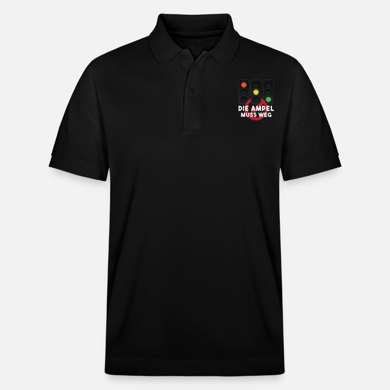Die Ampel muss weg - Stanley/Stella Unisex Bio-Poloshirt PREPSTER - Schwarz