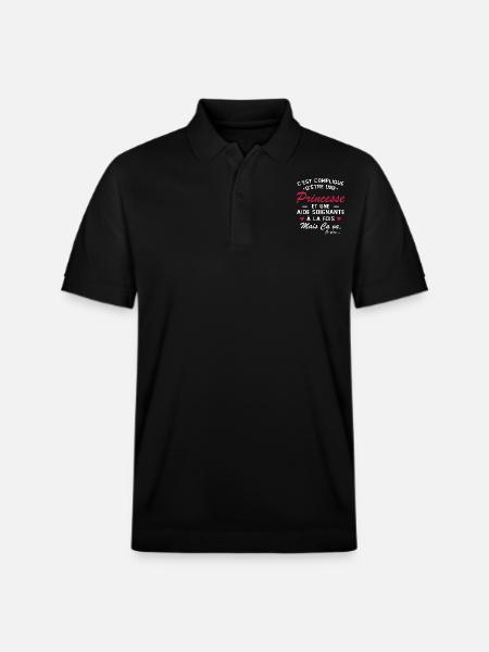 Prinzessin & Pflegerin - Stanley/Stella Unisex Bio-Poloshirt PREPSTER - Schwarz