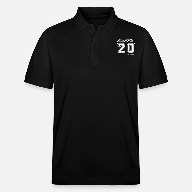 Hallo 20 est 2004 - Stanley/Stella Unisex Bio-Poloshirt PREPSTER - Schwarz