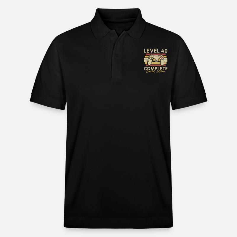 Niveau 40 Complet - Polo PREPSTER bio Stanley/Stella Unisexe - noir