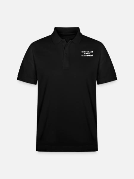 En voi, minulla on atychifobia - Stanley/Stella PREPSTER unisex luomupikeepaita - musta