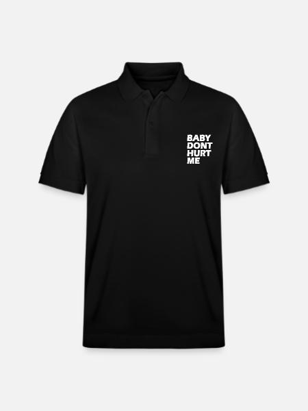 Baby dont hurt me - Stanley/Stella Unisex Organic Polo Shirt PREPSTER - black