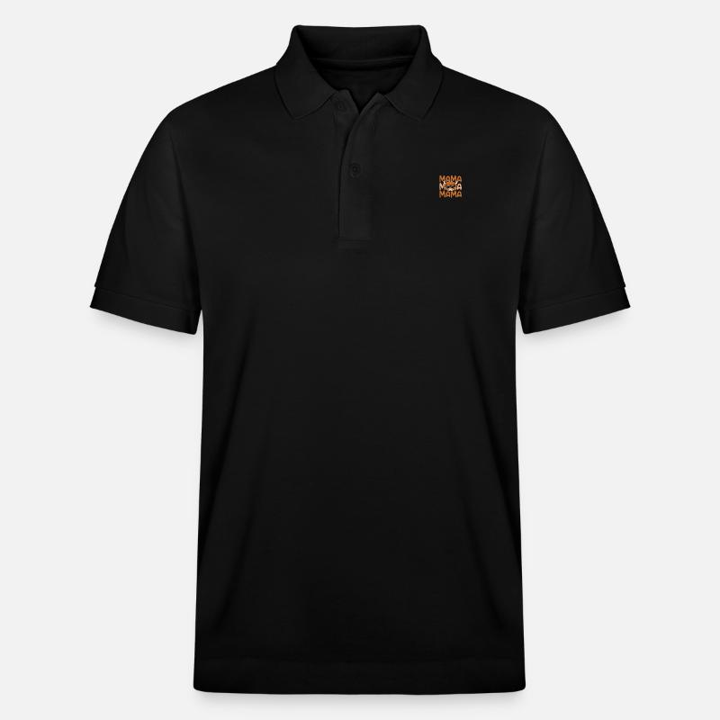 Buffle boeuf maman mère bœufs - Polo PREPSTER bio Stanley/Stella Unisexe - noir