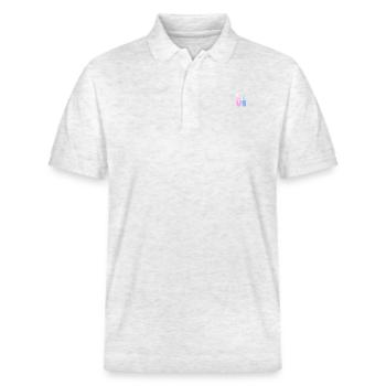 Fechter Fechten - Stanley/Stella Unisex Bio-Poloshirt PREPSTER - Weiß meliert - Vorne - Roxy (174cm) & Andy (188cm)