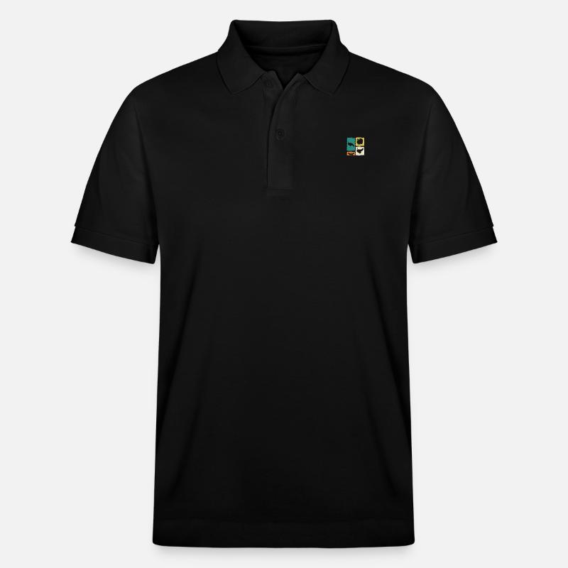 Truthahn - Stanley/Stella Unisex Bio-Poloshirt PREPSTER - Schwarz