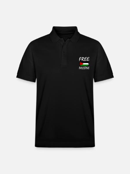 Free palestine - Stanley/Stella Unisex Organic Polo Shirt PREPSTER - black