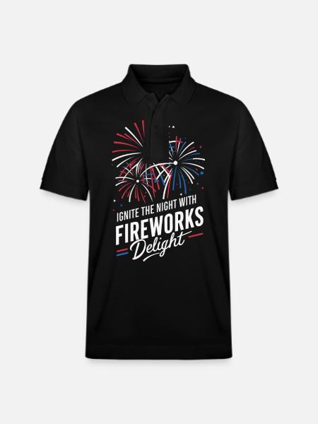 Pyrotechnics Fireworks Pyrotechnics - Stanley/Stella Unisex Organic Polo Shirt PREPSTER - black