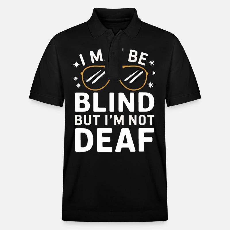 Blinde Blindheit Sehbehinderte Menschen - Stanley/Stella Unisex Bio-Poloshirt PREPSTER - Schwarz