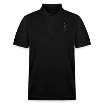 Ballons colorés - Polo PREPSTER bio Stanley/Stella Unisexe - noir - Devant - Roxy (174cm) & Andy (188cm)