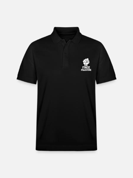 Free palestine - Stanley/Stella Unisex Organic Polo Shirt PREPSTER - black