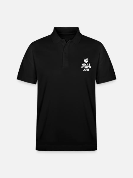 Grannies against the right - Stanley/Stella Unisex Organic Polo Shirt PREPSTER - black