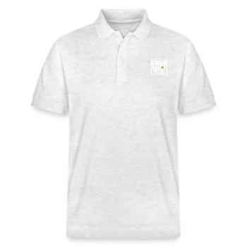 Vagabundos white - Stanley/Stella Unisex Organic Polo Shirt PREPSTER - heather white - Front - Roxy (174cm) & Andy (188cm)