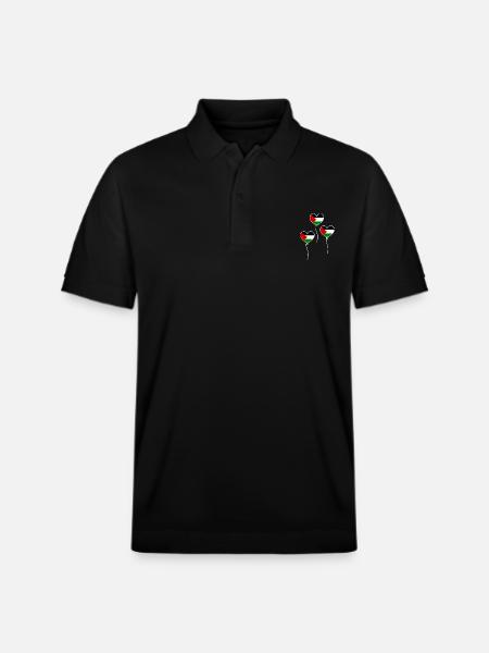 Free palestine - Polo PREPSTER bio Stanley/Stella Unisexe - noir