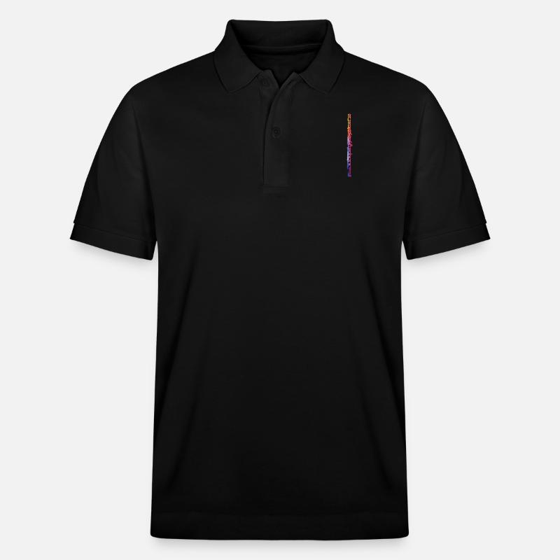 Querflöte - Stanley/Stella Unisex Bio-Poloshirt PREPSTER - Schwarz