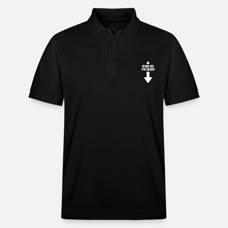 kiss me i'm irish - Polo PREPSTER bio Stanley/Stella Unisexe - noir