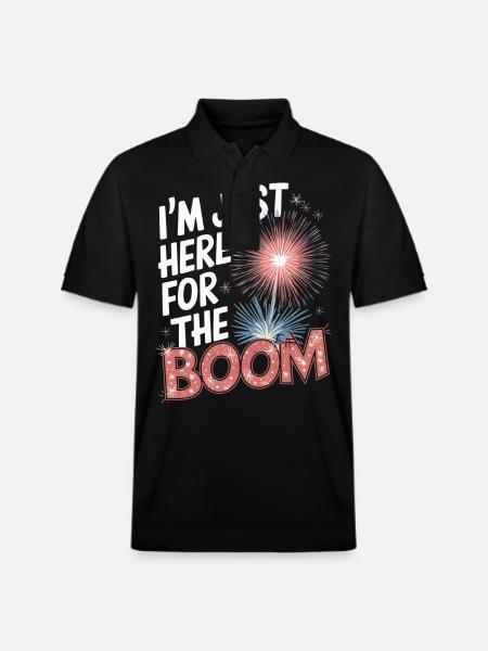 Pyrotechnics Fireworks Pyrotechnics - Stanley/Stella Unisex Organic Polo Shirt PREPSTER - black