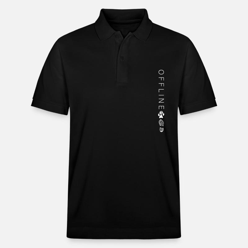 OFFLINE Dog Walk Motif - Polo PREPSTER bio Stanley/Stella Unisexe - noir