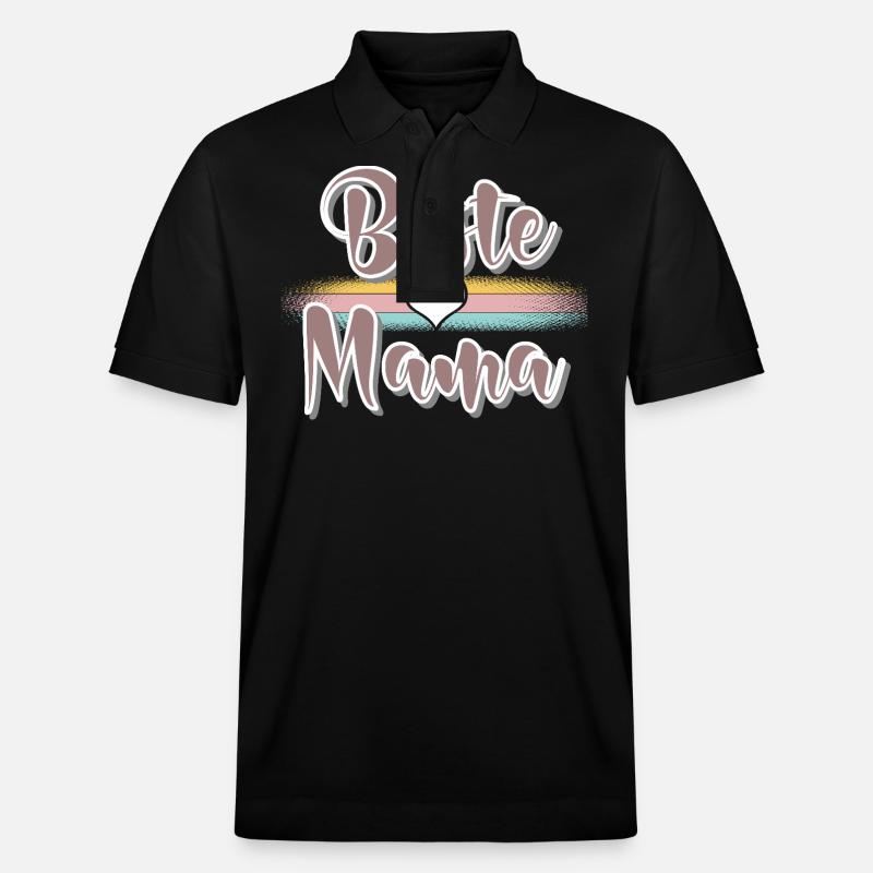 Mama - Stanley/Stella Unisex Bio-Poloshirt PREPSTER - Schwarz
