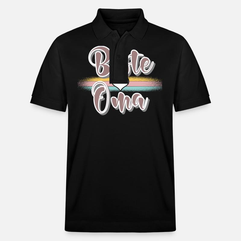 Oma - Stanley/Stella Unisex Bio-Poloshirt PREPSTER - Schwarz