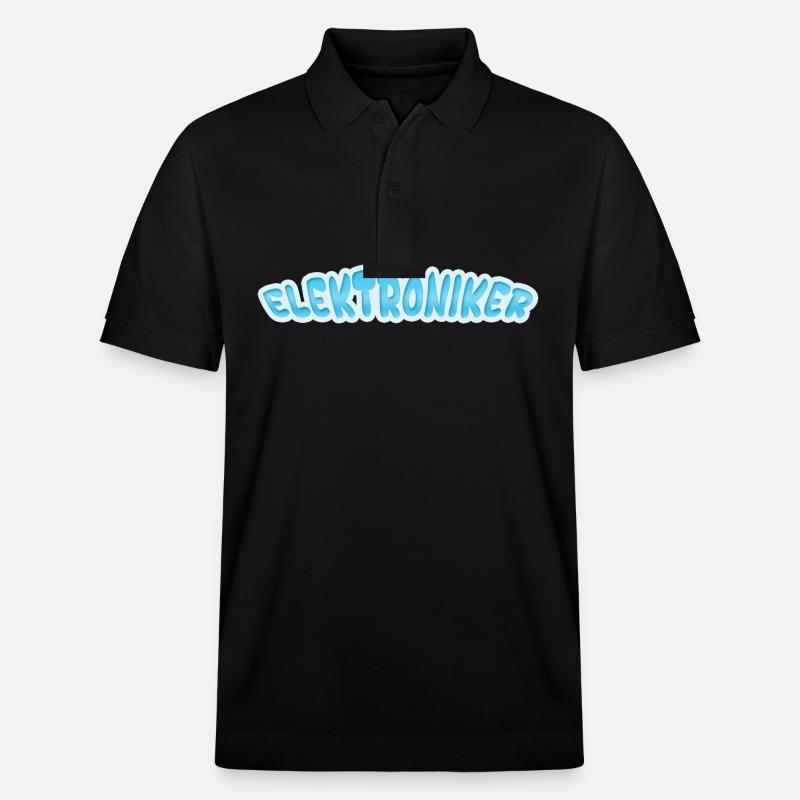 Electronics technician as electronics technician - Stanley/Stella Unisex Organic Polo Shirt PREPSTER - black