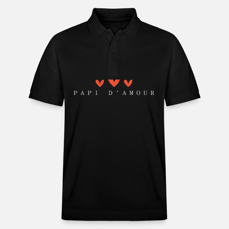 Opa der Liebe - Stanley/Stella Unisex Bio-Poloshirt PREPSTER - Schwarz