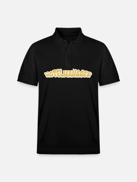Job Hotel Manager - Stanley/Stella Unisex Organic Polo Shirt PREPSTER - black