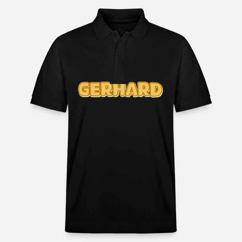 Gerhard als Gerhard - Stanley/Stella Unisex Bio-Poloshirt PREPSTER - Schwarz