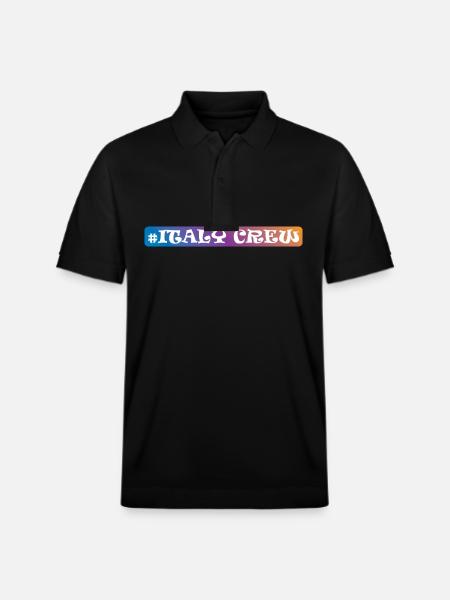 Italy Crew - Stanley/Stella Unisex Organic Polo Shirt PREPSTER - black