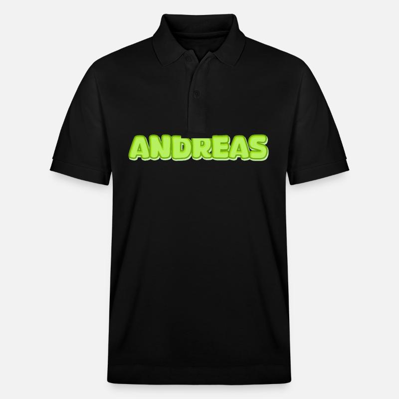 Andreas Andreas - Stanley/Stella Unisex Bio-Poloshirt PREPSTER - Schwarz