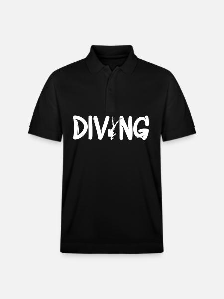 Tauchen Diving - Stanley/Stella Unisex Bio-Poloshirt PREPSTER - Schwarz