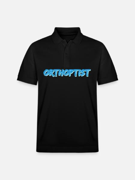 Gift for Orthoptist - Stanley/Stella Unisex Organic Polo Shirt PREPSTER - black