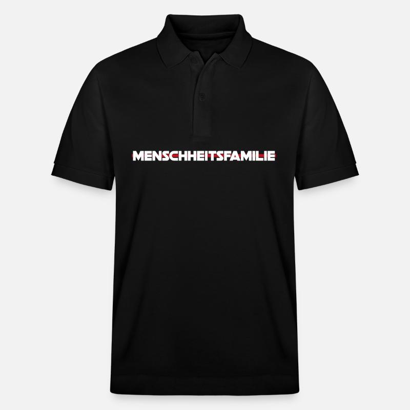 Friedenskultur beginnt bei uns! - Stanley/Stella Unisex Bio-Poloshirt PREPSTER - Schwarz