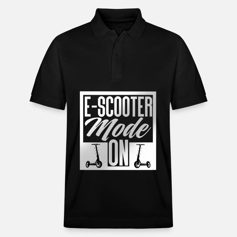 E Scooter Roller Elektroroller - Stanley/Stella Unisex Bio-Poloshirt PREPSTER - Schwarz