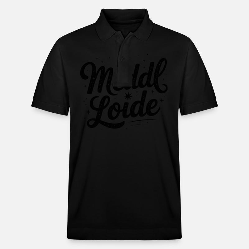 Meddl Loide - Mèmes Allemands - Polo PREPSTER bio Stanley/Stella Unisexe - noir