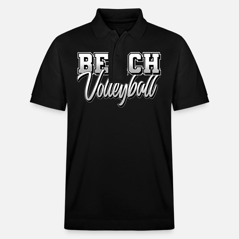 Beach volleyball - Stanley/Stella Unisex Organic Polo Shirt PREPSTER - black