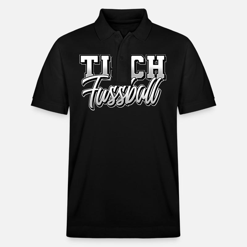 Tischkicker Tischfussball - Stanley/Stella Unisex Bio-Poloshirt PREPSTER - Schwarz