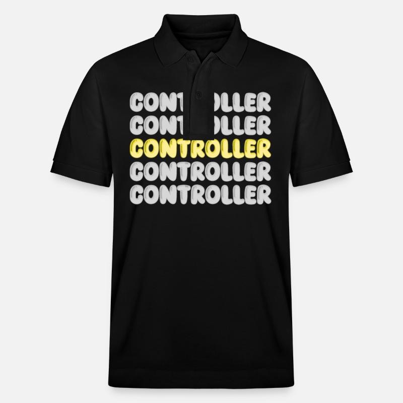 Arbeit Controller - Stanley/Stella Unisex Bio-Poloshirt PREPSTER - Schwarz