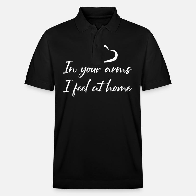 Ton amour me complète - Polo PREPSTER bio Stanley/Stella Unisexe - noir