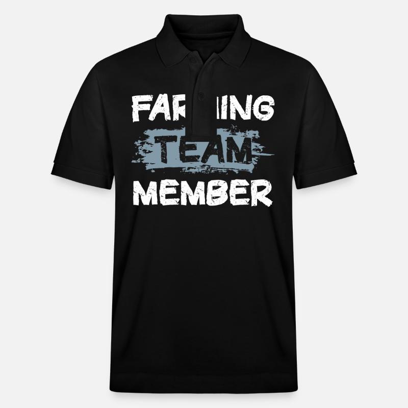 Farming Team - Stanley/Stella Unisex Bio-Poloshirt PREPSTER - Schwarz