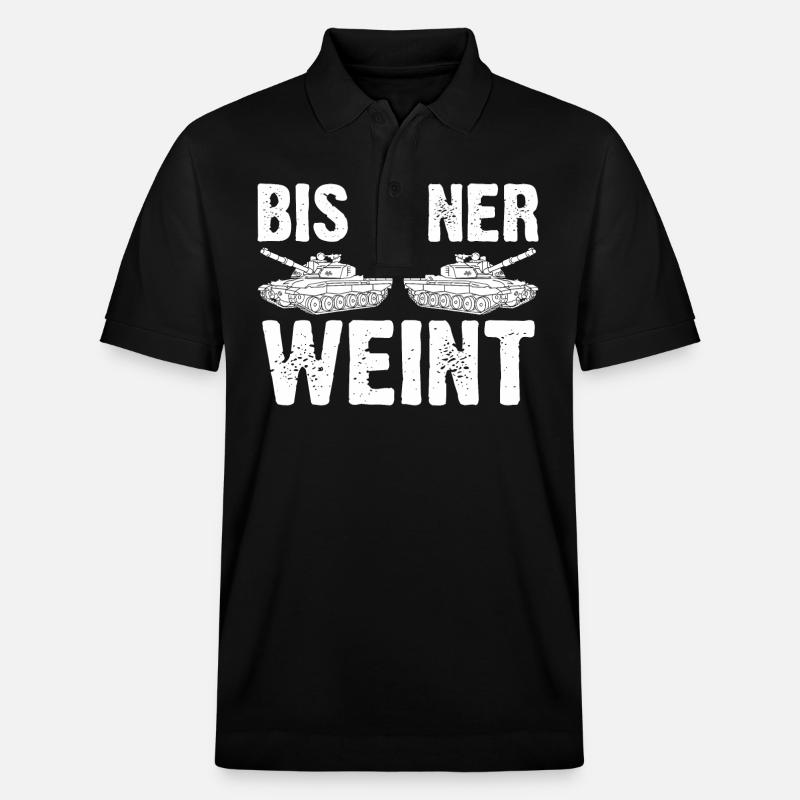 Panzerfahrer Soldat Panzer - Stanley/Stella Unisex Bio-Poloshirt PREPSTER - Schwarz