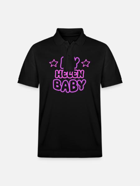 Helen as a first name - Stanley/Stella Unisex Organic Polo Shirt PREPSTER - black
