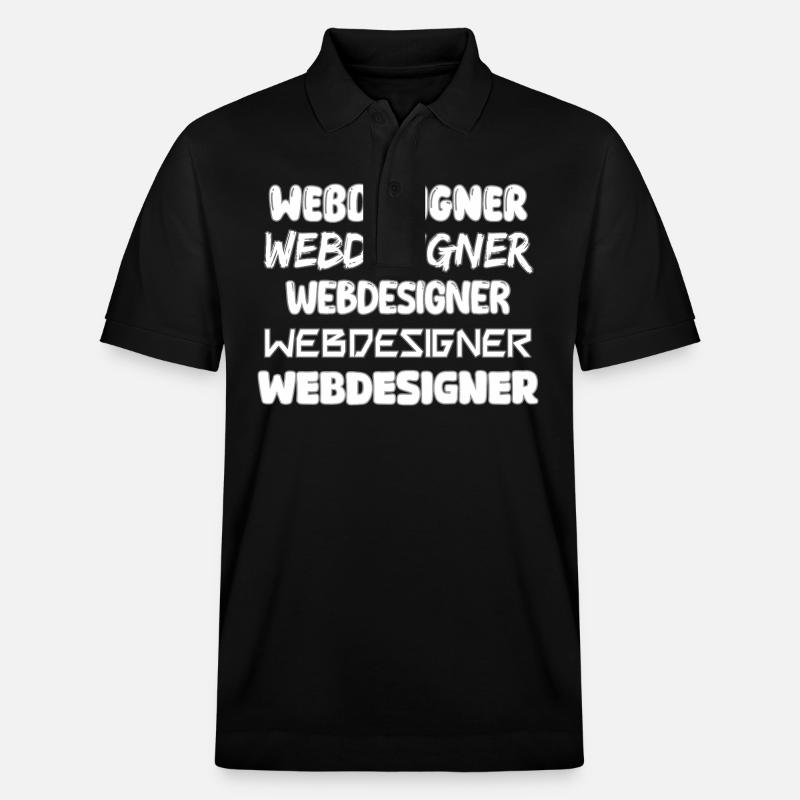 Le webdesigner comme métier - Polo PREPSTER bio Stanley/Stella Unisexe - noir