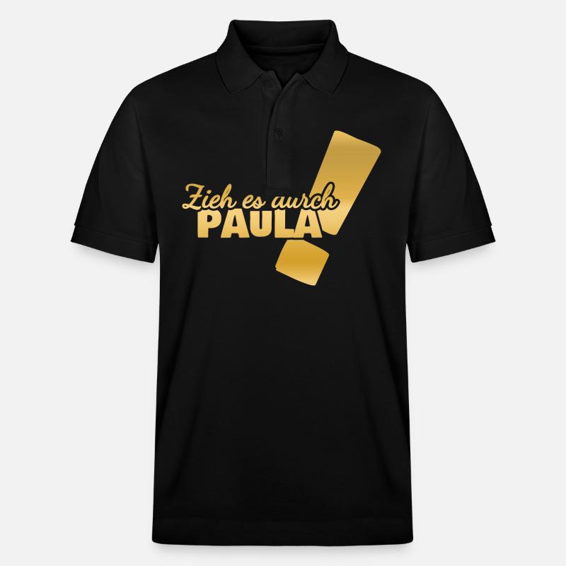 Paula comme prénom - Polo PREPSTER bio Stanley/Stella Unisexe - noir