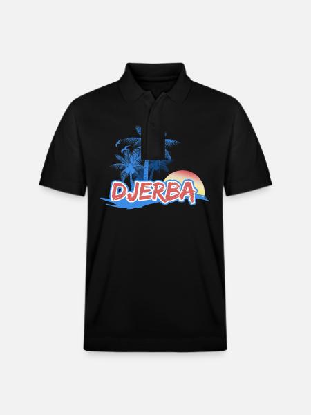 Djerba Beach - Stanley/Stella Unisex Organic Polo Shirt PREPSTER - black