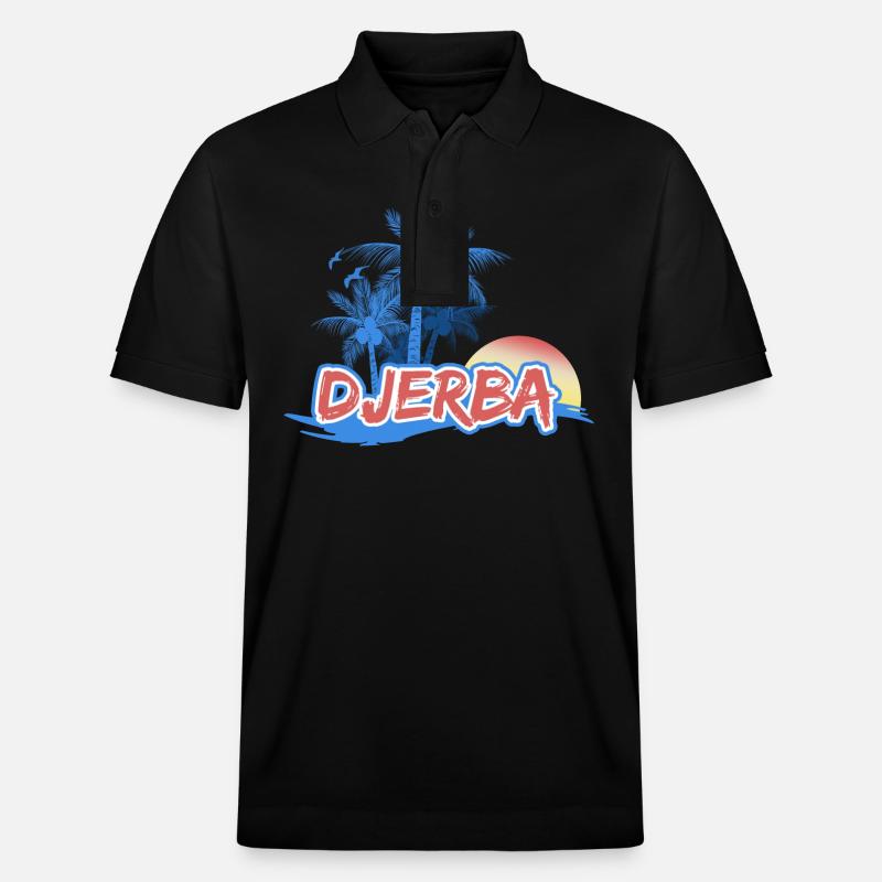 Strand Djerba - Stanley/Stella Unisex Bio-Poloshirt PREPSTER - Schwarz