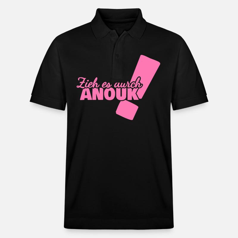 Anouk as a given name - Stanley/Stella Unisex Organic Polo Shirt PREPSTER - black
