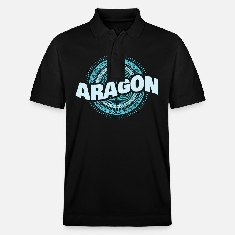 Aragon als Geschenkidee - Stanley/Stella Unisex Bio-Poloshirt PREPSTER - Schwarz