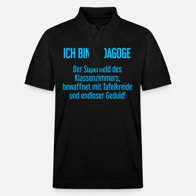 Pädagoge - Der Superheld des Klassenzimmers! - Stanley/Stella Unisex Bio-Poloshirt PREPSTER - Schwarz