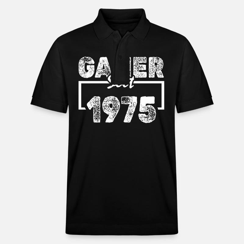 1975 - Stanley/Stella Unisex Bio-Poloshirt PREPSTER - Schwarz